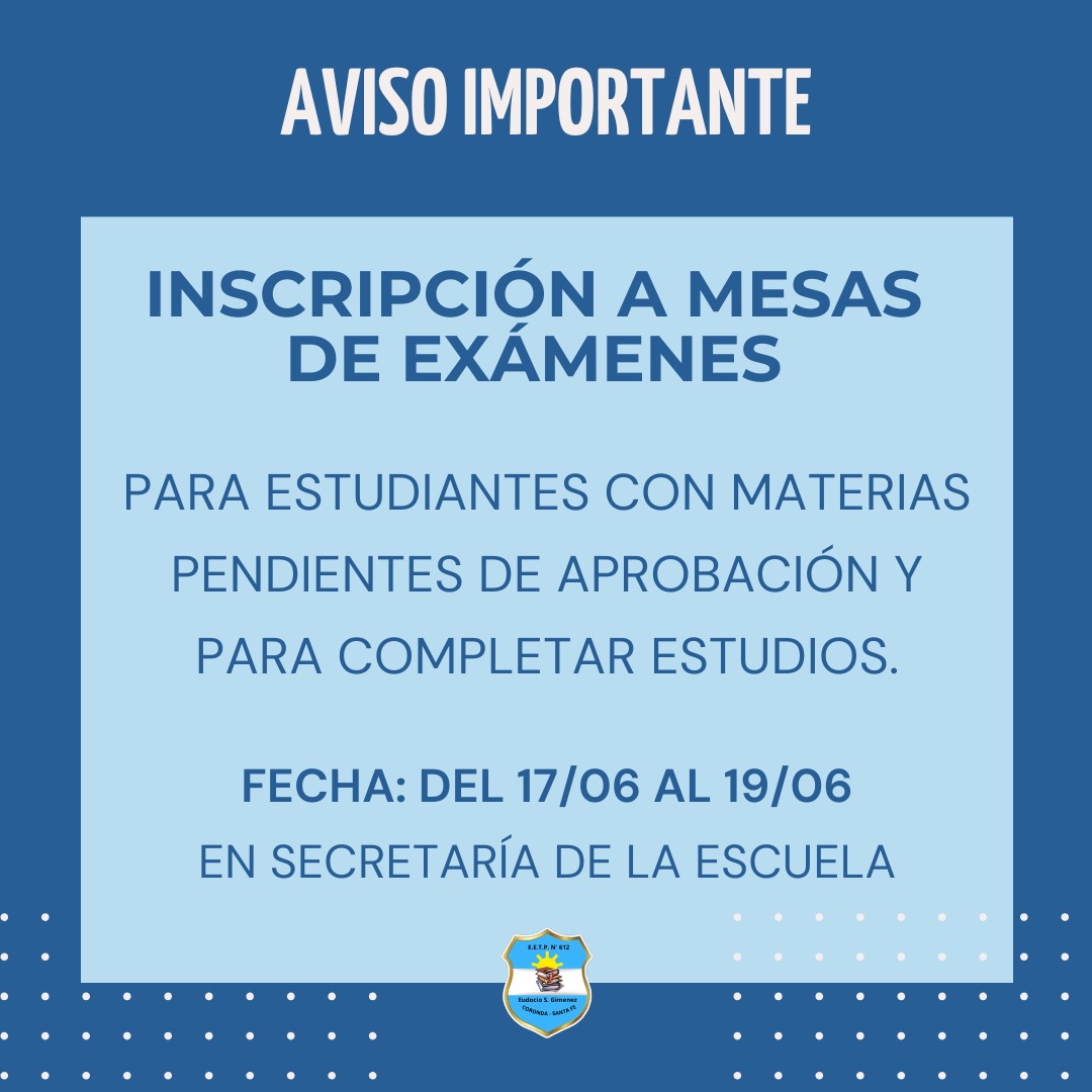Inscripción a Exámenes Previos